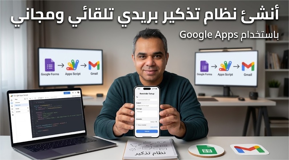 كيف تنشئ نظام تذكيرات يعمل على خوادم جوجل دون تطبيق أو هاتف مشحون؟