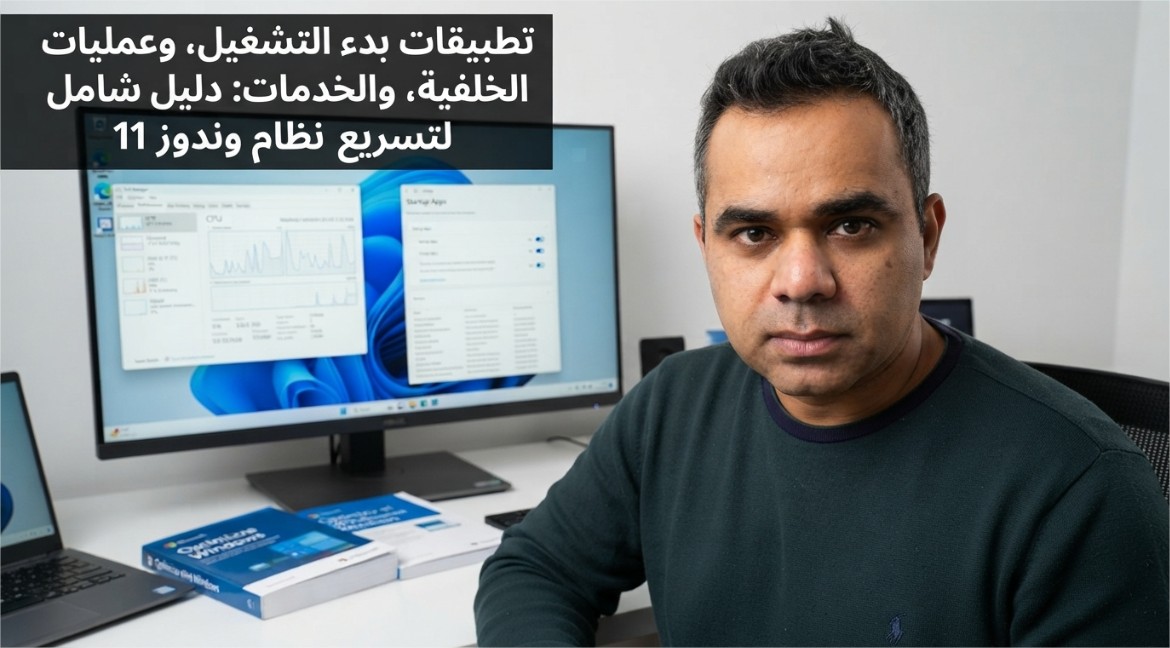 تطبيقات بدء التشغيل، وعمليات الخلفية، والخدمات: دليل شامل لتسريع نظام Windows 11.