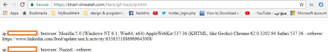 LinkedIn vulnerability report image 2